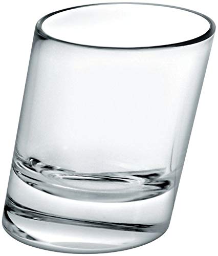 Pisa vasos de chupito 1.8oz/50 ml – juego de 6 | 5 cl vasos de chupito, inclinado vasos de chupito, inclinado vasos de chupito