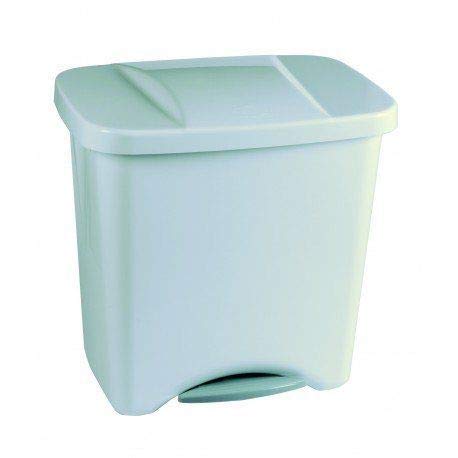 PLASTICOS HELGUEFER - Cubo Pedal Ecologico 50 litros, Color Blanco