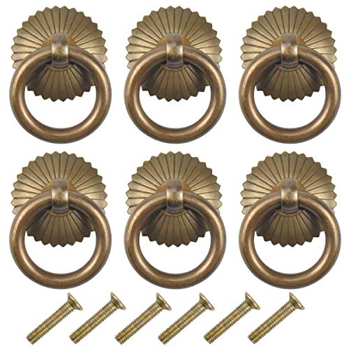 Pomos para Armario, 6 Piezas Pomos y Tiradores de Muebles Vintage, 30mm Pomos para Puertas, Armarios de Cocina Cajones de Comodas Antiguos para Cocina, Dormitorio, Baño - Bronce Pomos para Armario, 6 Piezas Pomos y Tiradores de Muebles Vintage, 30mm Pomos para Puertas, Armarios de Cocina Cajones de Comodas Antiguos para Cocina, Dormitorio, Baño - Bronce