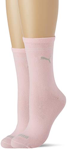 PUMA Women's Socks (2 Pack) Calcetines, Rosa, 35-38 para Mujer