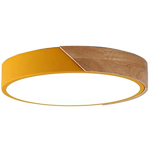 QJUZO Lámpara De Techo LED Regulable Moderno Fabricado En Madera para Dormitorio, Plafón Redondo Salón con Mando A Distancia, Luz De Techo Iluminación Interior Minimalista,40CM QJUZO Lámpara De Techo LED Regulable Moderno Fabricado En Madera para Dormitorio, Plafón Redondo Salón con Mando A Distancia, Luz De Techo Iluminación Interior Minimalista,40CM