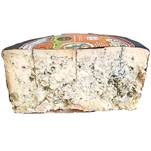 Queso Cabrales Denominación de Origen Protegida - Peso Aproximado 1200 gr - Elaborado con Leche Cruda de Vaca - Queso Galardonado en varias ediciones con el premio World Cheese Award - Queso Azul