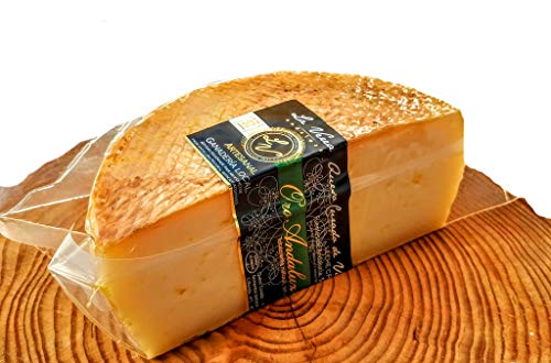 Queso Curado Artesano (Elaborado a mano) 500-600gr. La Verea Andaluza "Oro andaluz" - Leche Cruda 100% Vaca (Vacas montbeliarde/frisonas) SIN GLUTEN