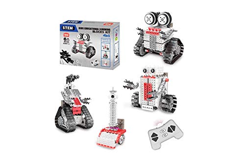 RC TECNIC Kit Robotica Educativa 4 en 1 | STEM Robot Teledirigido para Montar DIY Juguete de Construcción Juego Robotica para Niños 233 Piezas RC TECNIC Kit Robotica Educativa 4 en 1 | STEM Robot Teledirigido para Montar DIY Juguete de Construcción Juego Robotica para Niños 233 Piezas