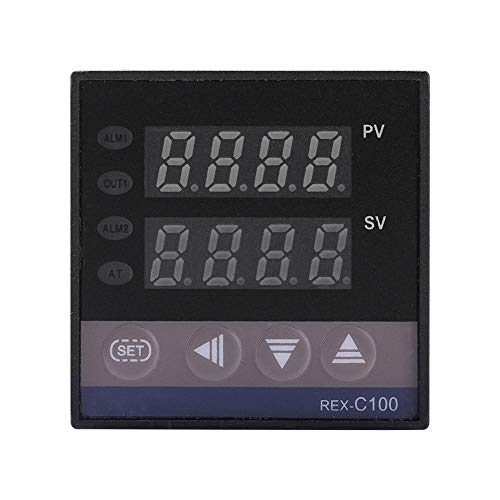 REX-C100 Alarma Industrial PID 0 ℃ ~ 1300 ℃ Controlador de Temperatura Interruptor de termostato Inteligente Funciones automáticas para energía eléctrica con Sensor de termopar K
