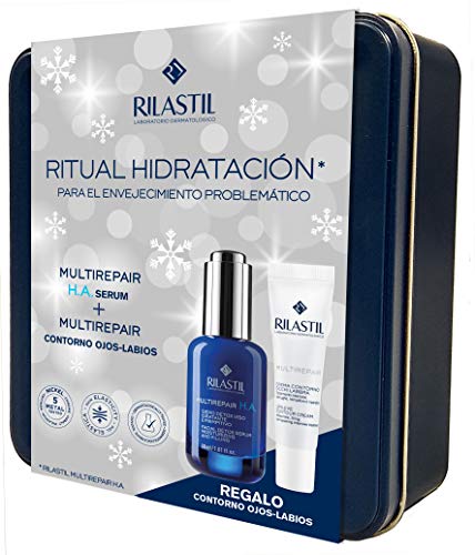 Rilastil Multirepair - Kit con Sérum HA Antiedad y Antipolución (30 ml) + Contorno de Ojos y Labios (15 ml)