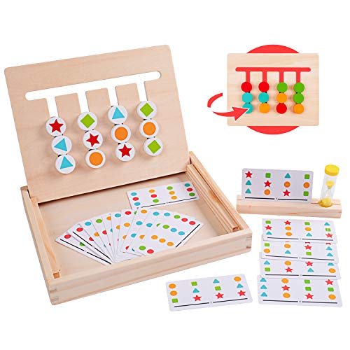 Rolimate Juguetes de Madera Rompecabezas de clasificación de Cuatro Colores y Formas acertijos a Juego Juegos de lógica Montessori Juguetes educativos para niños de 3 4 5 6 7 años de Edad niñas Rolimate Juguetes de Madera Rompecabezas de clasificación de Cuatro Colores y Formas acertijos a Juego Juegos de lógica Montessori Juguetes educativos para niños de 3 4 5 6 7 años de Edad niñas