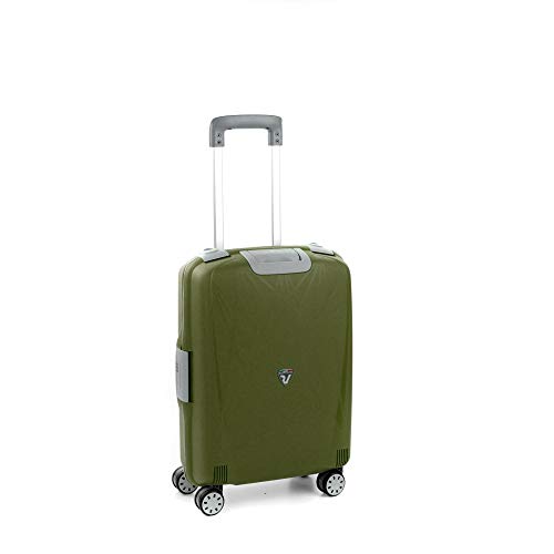 Roncato Light Maleta Cabina avión Verde Militar, Medida: 55 x 40 x 20 cm, Capacidad: 41 l, Pesas: 2.90 kg, Maleta Cabina avión ryanair