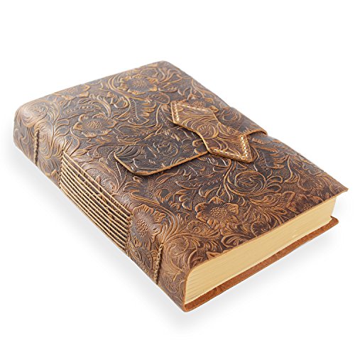 ScrodCat - Cuaderno de notas de piel Journal, tamaño A5, tamaño mediano, 20 x 15 cm, ideal para regalo, viajes, viajes, viajes, viajes, viajes, etc. (marrón A5)