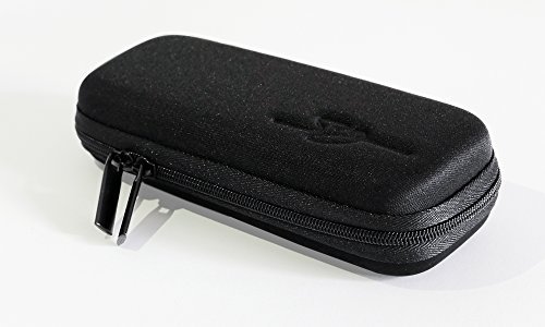 S&J Estuche Rígido Funda para Gafas pequeño / piso - Negro - Alta Calidad - Adecuado para gafas de clips, niños gafas, gafas de lectura y otros - Con cierre de cremallera - Protectora sus Gafas 3D (pasivas y activas), Gafas de Sol y otros Anteojos - Para 