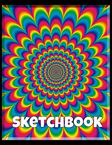 Sketchbook: Cool Rainbow Sketchbook (8.5x11)