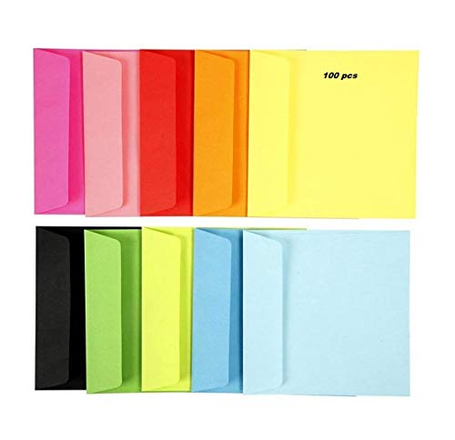 Sobres de colores, medidas 15x15 cm, 120 gr, 100surtido - EMI Craft Sobres de colores, medidas 15x15 cm, 120 gr, 100surtido - EMI Craft