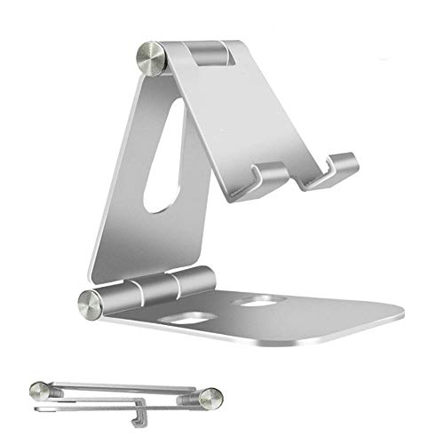 Soporte de teléfono móvil Totalmente Plegable para Escritorio, Soporte de teléfono Ajustable Compatible con iPhone 12/11/Pro/Max/XS/XR/X 8 7 Plus iPad Mini,Samsung Galaxy Tablets (7-10 Pulgadas Soporte de teléfono móvil Totalmente Plegable para Escritorio, Soporte de teléfono Ajustable Compatible con iPhone 12/11/Pro/Max/XS/XR/X 8 7 Plus iPad Mini,Samsung Galaxy Tablets (7-10 Pulgadas