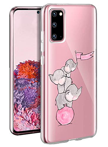 Suhctup Funda Compatible con Samsung Galaxy A51,Cárcasa Silicona Transparente con Moda Diseño Ultradelgado Anti-Choques Antigolpes Protectora de TPU Bumper Case para Samsung Galaxy A51,B11