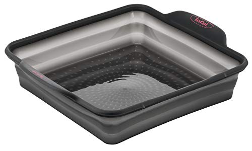 Tefal Crispybake J4170314 Molde Pastel Cuadrado 23 cm, forma rectangular desmontable y con gran fondo, revestimiento antiadherente, fácil desmonte, de acero al carbono, con grosor 3/10, Steel Tefal Crispybake J4170314 Molde Pastel Cuadrado 23 cm, forma rectangular desmontable y con gran fondo, revestimiento antiadherente, fácil desmonte, de acero al carbono, con grosor 3/10, Steel