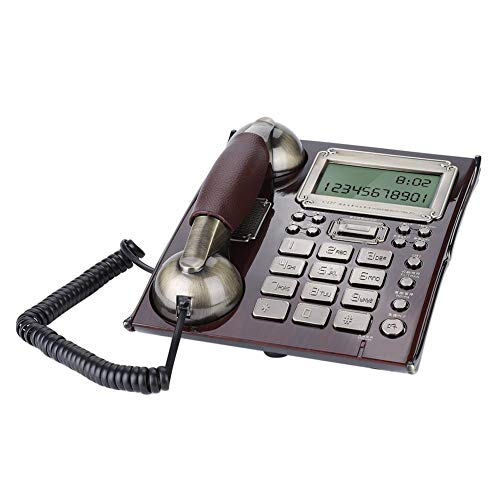 Teléfono Fijo de Pared Retro de Estilo Europeo, Teléfonos con Cable Antiguos del Vintage para Hogar,Oficina,Hotel(B)