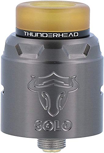Thunderhead Creations THC Tauren Solo RDA - Sistema de flujo de aire 3D de panal de abeja, diseño de cubierta de una sola bobina,SIN NICOTINA (SS Gunmetal) Thunderhead Creations THC Tauren Solo RDA - Sistema de flujo de aire 3D de panal de abeja, diseño de cubierta de una sola bobina,SIN NICOTINA (SS Gunmetal)