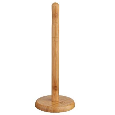TIENDA EURASIA® Portarrollos de Cocina de Bambu - Soporte para Papel de Cocina - Medidas: 32cm Alto x 12,50cm diámetro