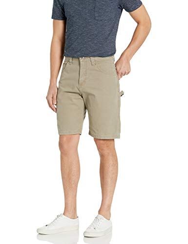 Wrangler Authentics - Pantalón corto de carpintero para hombre, talla grande y alto - Verde - 48 cm Wrangler Authentics - Pantalón corto de carpintero para hombre, talla grande y alto - Verde - 48 cm