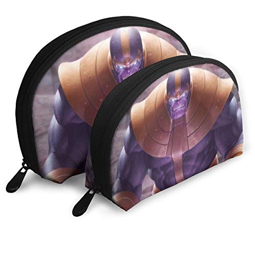 XCNGG Bolsa de almacenamiento con forma de concha Thanos, bolsa de viaje impermeable, bolsa de aseo con cremallera para mujer, organizador de bolsas de almacenamiento 2 uds