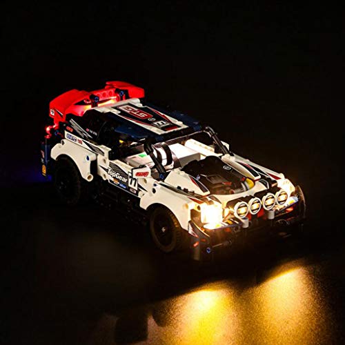 XW Conjunto De Iluminación LED De Bloque De Construcción - Kit De Luz USB Compatible con 42109 Modelo De Juguete De Coche De Rally - No Incluye Modelo Lego