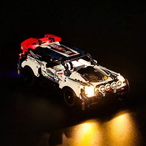 XW Conjunto De Iluminación LED De Bloque De Construcción - Kit De Luz USB Compatible con 42109 Modelo De Juguete De Coche De Rally - No Incluye Modelo Lego XW Conjunto De Iluminación LED De Bloque De Construcción - Kit De Luz USB Compatible con 42109 Modelo De Juguete De Coche De Rally - No Incluye Modelo Lego