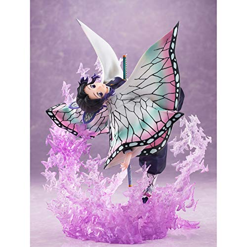 YHX Figura Genuina de Demon Slayer, Kochou Shinobu, decoración de muñeca carcomida