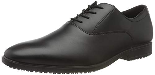 Zapatos Negros 20331-43/9 AMBASSADOR de Shoes for Crews, para hombre, antideslizantes, número 43, certificados según norma de seguridad CE, OB y EN, Negro