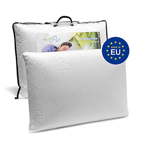 ZenPur Almohada Cervical Viscoelástica Bambú Orgánico – Almohada Hipoalérgenica Firmeza Media - Anti Ácaros con Funda de Bambú y Memory Foam – Relleno Cojín 40 x 60 cm ZenPur Almohada Cervical Viscoelástica Bambú Orgánico – Almohada Hipoalérgenica Firmeza Media - Anti Ácaros con Funda de Bambú y Memory Foam – Relleno Cojín 40 x 60 cm