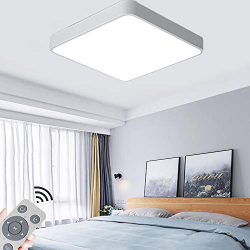 36W Lámpara de techo LED moderna rectángulo ultrafina de Ø 60 cm Atenuación Continua (con Control Remoto)para Sala De Estar Cocina Dormitorio 45cm * 6cm-Blanco 36W Lámpara de techo LED moderna rectángulo ultrafina de Ø 60 cm Atenuación Continua (con Control Remoto)para Sala De Estar Cocina Dormitorio 45cm * 6cm-Blanco