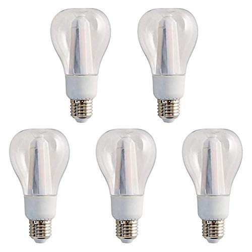 5 bombillas LED de 5 W equivalentes a 40 W, E27, 3000 K, blanco cálido, con certificado CE, clase energética A+ 4 años de garantía, 30.000 horas, no regulable