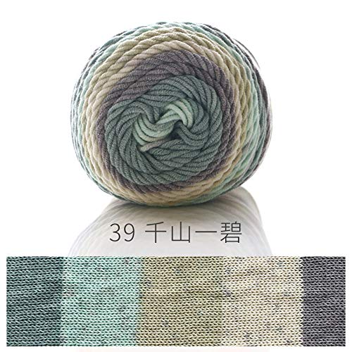 5 mantas de algodón con diseño de arco iris, para tejer, lana y algodón, para bufandas de lana (39)