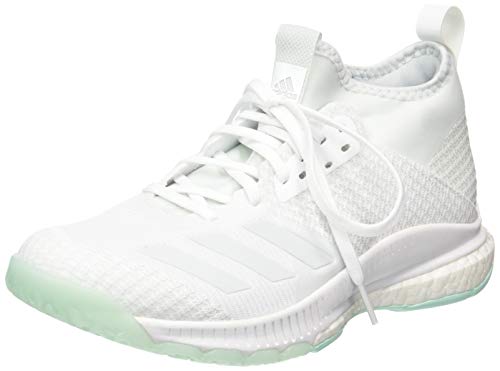 adidas Crazyflight X 2 Mid, Zapatos de Voleibol para Mujer, Blanco (FTWR White/Blue Tint S18/Clear Mint FTWR White/Blue Tint S18/Clear Mint), 36 EU