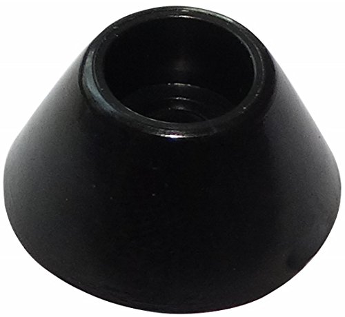 AERZETIX: 4 x Patas pies de PVC para Muebles A: 7mm Ø14.8mm,Color Negro