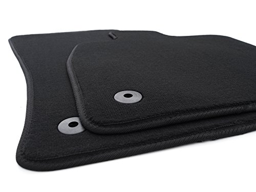 Alfombrillas para Octavia de terciopelo, accesorios interiores, 2 piezas, color negro Alfombrillas para Octavia de terciopelo, accesorios interiores, 2 piezas, color negro