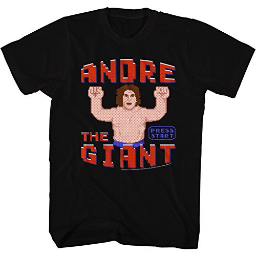 Andre The Giant Octavth Wonder of The World - Camiseta para adulto de los 80s Wreck it - Negro - 1X Alto