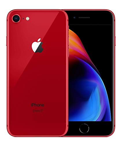 Apple iPhone 8 - Smartphone (11,9 cm (4.7"), 1334 x 750 Pixeles, 64 GB, 12 MP, iOS 11, Rojo) (Reacondicionado)