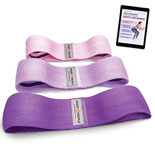 Bandas Resistencia para Piernas y Glúteos con eBook Gratis – Juego de Bandas de Resistencia para la Activación de Glúteos – Deporte en Casa – Gimnasio en Casa – Unidad o Juego de Bandas