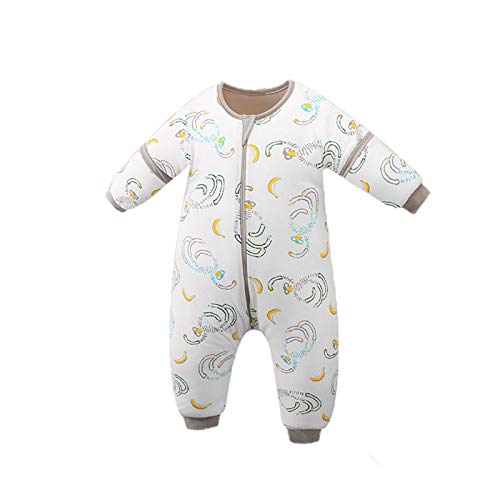 Bebé Saco de Dormir con Piernas Separable Algodón 2.5 TOG Invierno Bolsa de Dormir Mangas Larga Extraíbles para Niños Niñas 6-24 Meses,Thin-3,85-100CM Bebé Saco de Dormir con Piernas Separable Algodón 2.5 TOG Invierno Bolsa de Dormir Mangas Larga Extraíbles para Niños Niñas 6-24 Meses,Thin-3,85-100CM