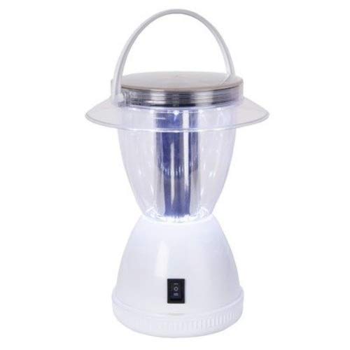 Best Season 479-50 - Farol Solar (para Camping, con 12 ledes, luz Blanca fría, 2 Funciones, 15/50 lúmenes, batería incluida, 22 x 16,5 cm), Color Blanco