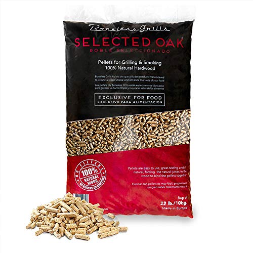 Boneless Grills Pellets de Roble Selecto. (10 kg) - Roble Selecto Natural Barbacoas, Ahumadores y Hornos de Pizza. Pellets para Barbacoas y Ahumadores. Ecológicos y Naturales. Boneless Grills Pellets de Roble Selecto. (10 kg) - Roble Selecto Natural Barbacoas, Ahumadores y Hornos de Pizza. Pellets para Barbacoas y Ahumadores. Ecológicos y Naturales.