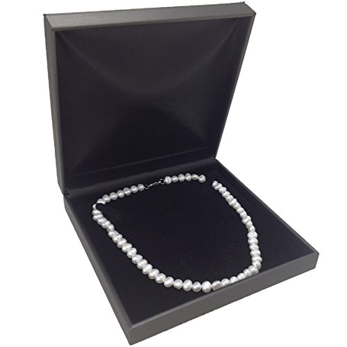 Boxpack 2 Estuches de Lujo para Collar Gargantilla S112. Exterior Imitacion Seda Gris Antracita. Interior Terciopelo Negro Boxpack 2 Estuches de Lujo para Collar Gargantilla S112. Exterior Imitacion Seda Gris Antracita. Interior Terciopelo Negro