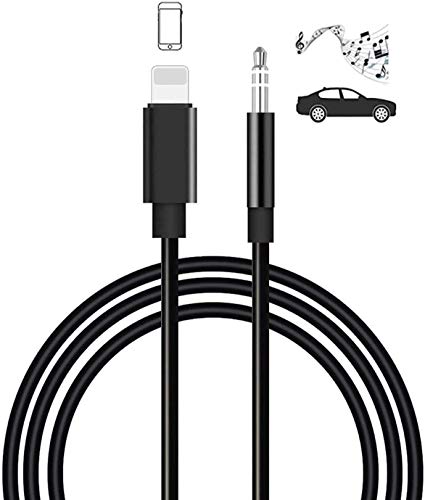 Cable Auxiliar para i Phone,Cable Auxiliar Coche i Phone Compatible con i Phone 11 Pro,X XR XS MAX 8 8P, i Pad,i Pod,Apoyo con Radio de Coche,Altavoz,Auricular Compatible con Todos los iOS,Negro Cable Auxiliar para i Phone,Cable Auxiliar Coche i Phone Compatible con i Phone 11 Pro,X XR XS MAX 8 8P, i Pad,i Pod,Apoyo con Radio de Coche,Altavoz,Auricular Compatible con Todos los iOS,Negro