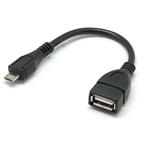 Cable USB Otg 2.0 Micro B Macho 0.20 Metros Negro