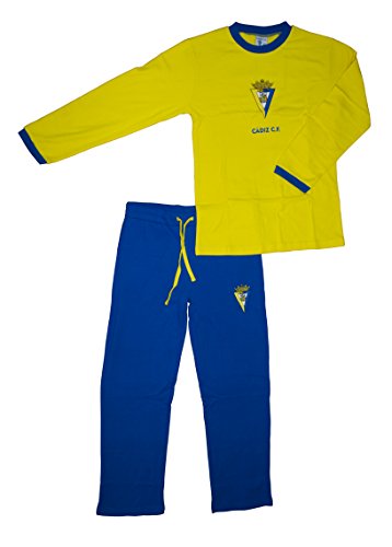Cádiz CF Pijcad Pijama Larga, Bebé-Niños, Multicolor (Amarillo/Azul), 02
