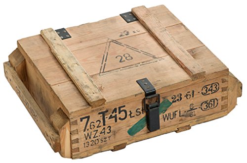 Caja de munición T45Natural-Caja para guardar CA 49x 37x 18cm Militar Caja Munitions Caja de madera caja de madera cajón-estantería manzana caja Shabby Vintage