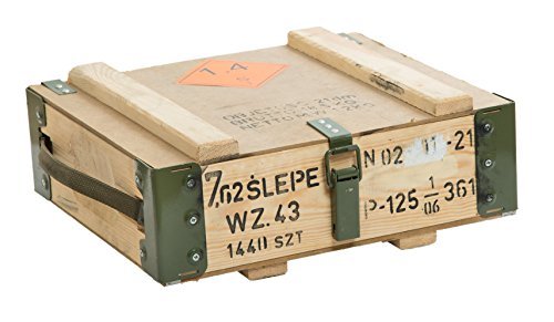 'Caja para munición"7.62slepe Caja de almacenamiento (tamaño aprox. 47x 35x 15cm Militar Caja Munitions Caja de madera caja de madera cajón-estantería manzana caja Shabby Vintage