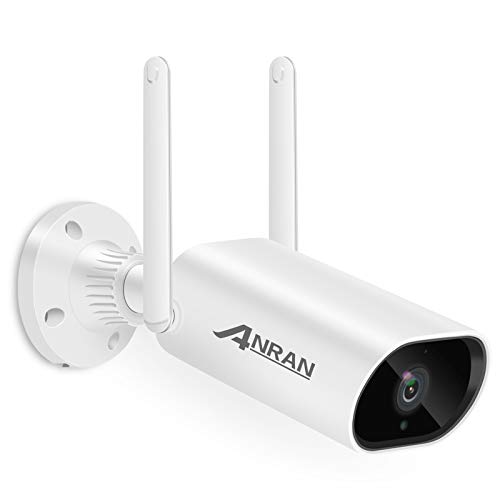 Cámara de CCTV de Seguridad para Exteriores, ANRAN 1080P Wireless WiFi Home Surveillance Cámara Visión Nocturna, Sensor de Movimiento, Acceso Remoto, Tarjeta SD de 32GB Incluido