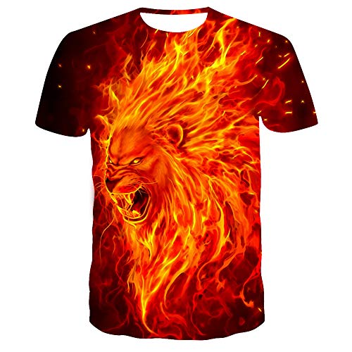 Camisas de manga corta para hombre, manga corta, soportes de manga corta para hombre, personalizadas, camisetas con estampado 3D, tallas grandes, delgadas, de manga corta (110 a 6XL)