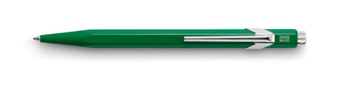 Caran d'Ache 849 Metal Range - Bolígrafo retráctil (aluminio, cartucho de tinta verde), diseño con forma hexagonal, color verde